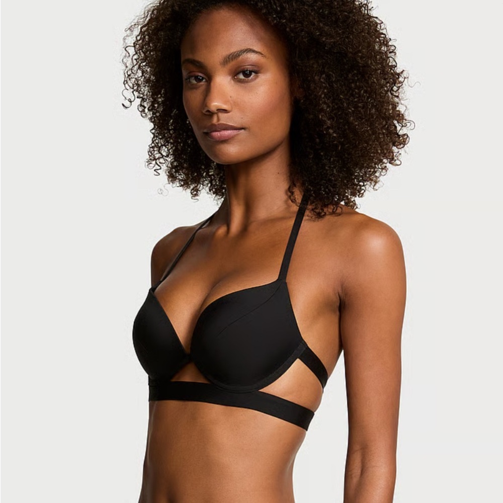 Victoria's Secret Black Strap Bikini Top